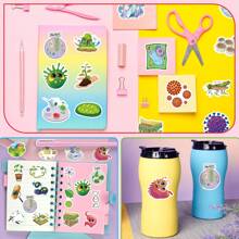 50pcs Science Stickers, Chemistry Biology Laboratory Waterproof  Stickers For Laptop Luggage Books, Science Stickers for Students - Multicolor - View 8
