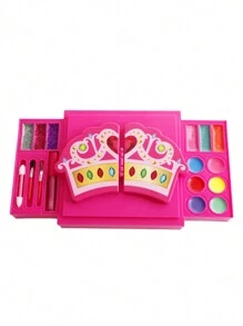 Kids Makeup Set Washable Kids Makeup Set Best Makeup Toys For Girls Makeup Set Gift(Eye shadow colors are shipped randomly) - Pink - View 1