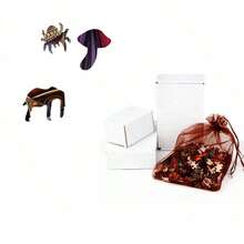 油畫風格,木製動物形狀拼圖,聖誕禮物 - 杏色 - 查看 4