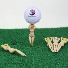 1pc 75mm 6pcs/Pack Golf Tees With Sexy Bikini Model Design, Personalized Ball Holder In Multiple Colors - Red - View 4