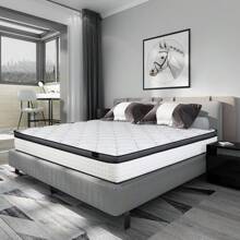 CHEVNI 12" Twin Full Qeen King Mattress Gel Memory Foam Spring Hybrid Mattress In A Box - White - View 3