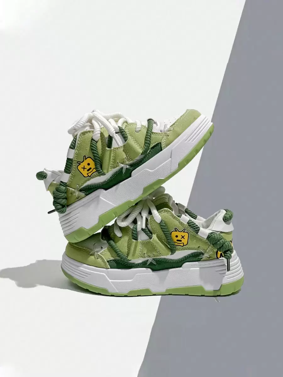 新款女孩時尚休閒運動鞋,厚底且防滑設計,適合全年穿著 - 藍色 - 查看 1