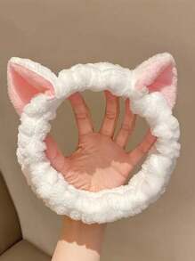 1 件套用這款可愛的貓耳臉部水療頭帶呵護自己! - 彩色 - 查看 5