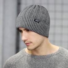 1頂時尚黑色冬季漁夫帽,男女最新編織針織帽,加厚羊毛運動帽帶防護耳,保暖戶外帽,熱門時尚頸部保暖帽套裝 - 黑色 - 查看 7