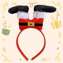 聖誕節裝飾毛絨馴鹿角鈴鐺頭箍,發夾,髮箍,可愛的派對服飾頭飾