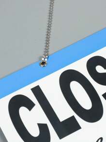 Shop Outdoor Signs, Welcome Plaques, Open/Closed Message Boards, Plastic Door Hangers, Return Clocks, Opening Hours Signs - Blue - View 5