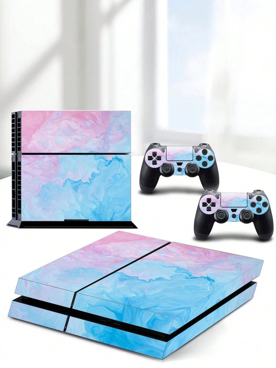 4 Pegatinas Para Consola De Juego De Ps4 Con Patrones De Fantasía - Multicolor - Ver 1