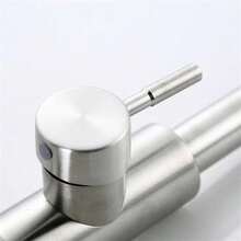 1個拉下式不銹鋼熱冷廚房水龍頭,兩出水口和可旋轉噴嘴,適用於洗碗槽 - 銀色 - 查看 3