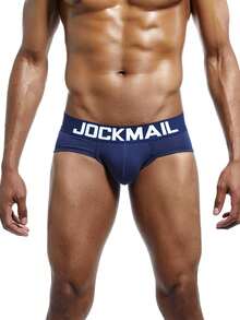 JOCKMAIL 3 件裝男士字母織帶內褲舒適吸汗男士內衣 - 彩色 - 查看 5