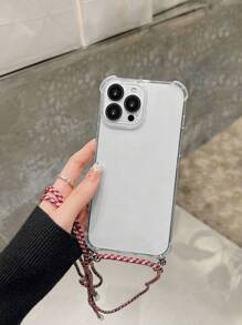 1个透明防震手机壳,带彩色挂绳,兼容 15 Pro Max;可调节肩带透明手机挂绳壳,兼容 11;145厘米/57英寸斜挎手机挂绳壳,兼容 13;防刮透明手机壳,带彩色挂绳,兼容Galaxy A54/A14。 - 無色 - 查看 3