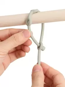 4个装硅胶磨牙奶嘴夹，卡通恐龙图案防丢可调节奶嘴夹，婴儿推车适用 - 米色和綠色 - 查看 5