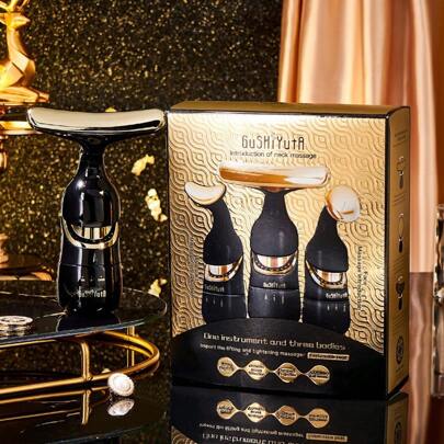 4d Multi-Functional Lifting Tightening Massaging Importing Beauty Device For Facial Care - 3 Modes In One Device For Home Use, Therapy-For-Face And Neck, Skin Care Tool Husehold Face Care Machine Ship Not Include Battery