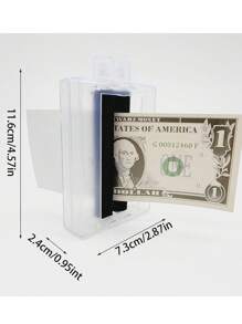 Una impresora de dinero mágico (con moneda de utilería) juguete mágico de cerca King Magic de papel blanco a billete de banco, color aleatorio. - Blanco y Negro - Ver 6