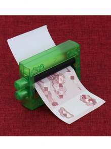 Una impresora de dinero mágico (con moneda de utilería) juguete mágico de cerca King Magic de papel blanco a billete de banco, color aleatorio. - Blanco y Negro - Ver 4