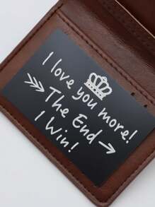 1 件钱包纪念卡、情侣礼物、男朋友礼物、女朋友礼物、丈夫礼物、妻子礼物、情侣圣诞礼物、周年纪念礼物、情人节礼物、激光雕刻卡 - 黑色 - 查看 5