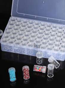 10/20pcs Clear Anti-Oxidation Jewelry Storage Box Portable Dust-Proof Accessories Organizer, Gift For Valentine's Day Clear Jewelry Box, Mini Clear Jewelry Storage Box Multi-Functional Portable Organizing Box Earrings Nail Charms Organizer Necklace - Clear - View 3