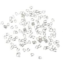 100 Uds Protectores De Alambre Protectores De Alambre Bucles Accesorios En Forma De U Cierres Conector Para Fabricación De Joyas - Multicolor - Ver 13