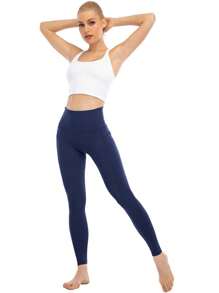 Quần legging lót nhiệt mùa đông có túi Colanti - Màu xanh hải quân - Xem 4