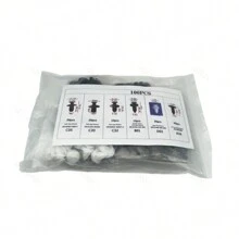 100/101/130 قطعة مشابك بلاستيكية عالمية للسيارة مختلطة الأشكال، مع أداة فك وتركيب ،مناسبة لحماية واجهة السيارة والديكور الداخلي والتركيبات