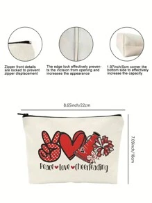 有趣的化妝包,啦啦隊愛好者女性禮物,訪問用品裝飾,感謝信禮物化妝旅行袋,適用於運動隊,最好的朋友媽媽姐姐同事生日禮物