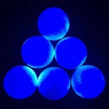 1 Piece 42.67mm 2 Packs New Golf Balls For Tournament Or Gift, Flashing Ball With Led Light, Colorful, Bright And Constantly Shining - White - View 6