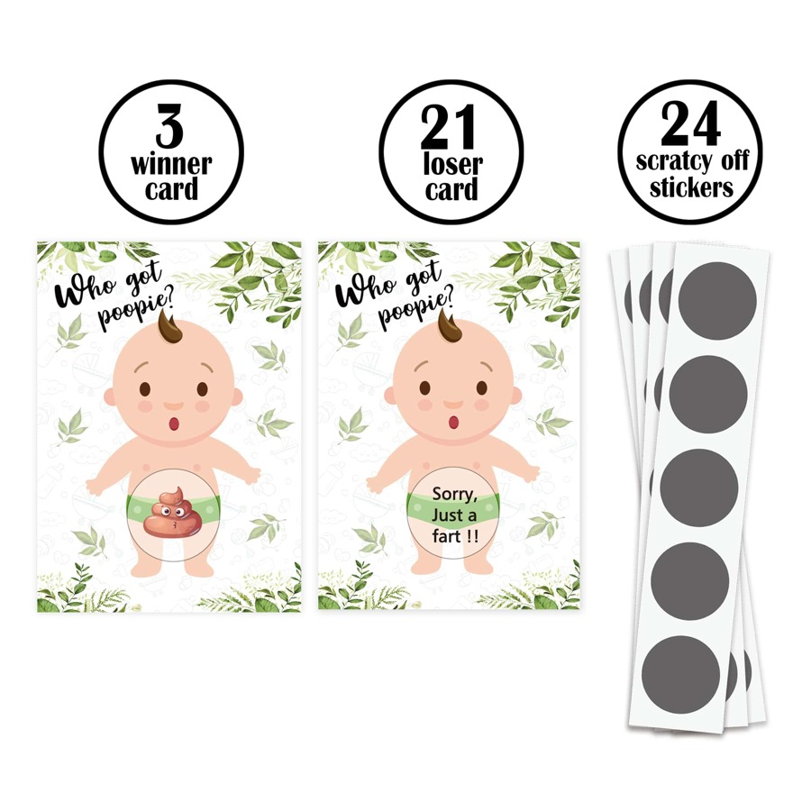 Scratch Off Baby Shower Game Buy 30 COTIER Baby Shower Scratch Off Game -  Emoji Lottery Ticket Raffle Cards 2 Winners Gender Neutral Boy Girl Funny  Activity For Diaper Raffles Ice Breakers, image size:900x900