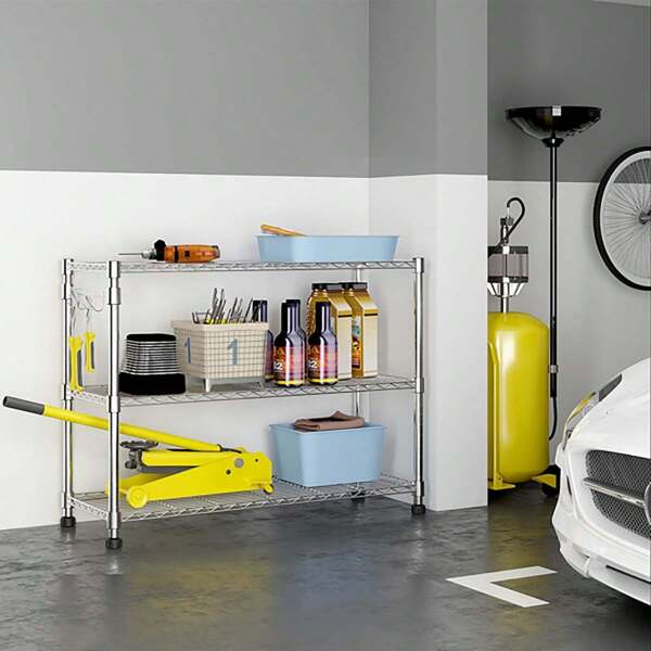 6Tier disassembly and free assembly NSFCertified Steel Wire Shelving with Wheels SHEIN USA