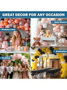 2/4/8 stuks ballonboogstripset voor slinger, 65,5 voet ballontapestrip voor feest, bruiloft, verjaardag, afstuderen, decoratie, kerstversiering, kerst
