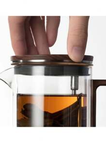 Bonston Home Use Glass Tea Maker With Separated Infuser, Large Capacity, Magnetic Cover & Filter For Loose Leaf Tea - 500ML - View 4