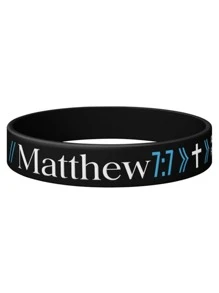 christian bible verse john philippians rubber bracelet silicone wristband