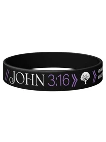christian bible verse john philippians rubber bracelet silicone wristband