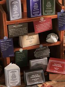 100pcs Vintage English Poem Scrapbooking Material For Poem Diary Collage - Multicolor - View 4