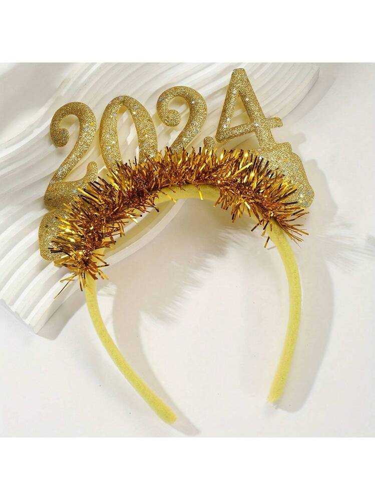 Cerchietto Natalizio Donna Con Perle E Cristalli, Fascia Larga Annodata Con Strass, Accessorio Capelli Elegante Per Feste E Matrimoni, Multicolore - 2