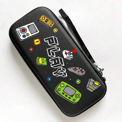 1PC Cartoon Printing For Nitendo Switch Storage Bag Grip Protective Case For NS Console Case Lite Portable Travel Black Dirty Resistant Storage Bag