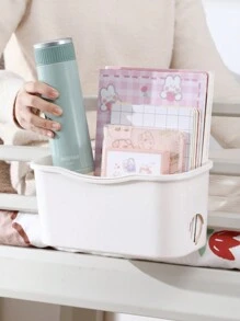 1 Puerta Del Gabinete De Cocina, Estante De Almacenamiento Al Lado De La Cama Para Dormitorio De Estudiante, Cesta De Almacenamiento Al Lado De La Cama, Caja De Almacenamiento Colgante Para Litera, Conjunto Para Escritorio De Estudiante - Blanco - Ver 1