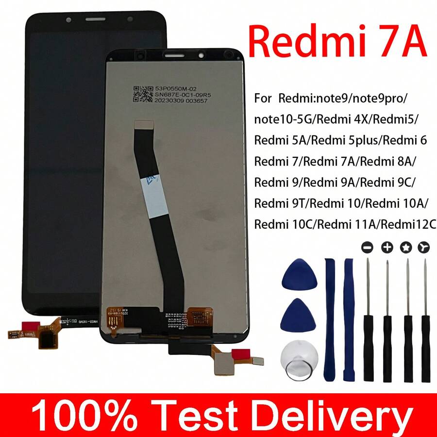 Pantalla LCD compatible con reemplazo para Redmi 7a, repuesto de pantalla LCD - Redmi 7A - Ver 1