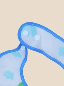 Baby Waterproof Bib With Detachable Bib For Infant And Kids, Easy-wipe Feeding Bib - blue whale - View 4