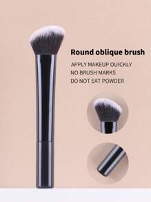 1支腮红修容刷，完美适用于脸颊、额头、下巴、鼻子等部位，可加深轮廓，并晕染粉状、液状和膏状产品，亦可用作粉底刷、遮瑕刷、腮红刷、修容刷、古铜粉刷、散粉刷等。