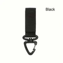 1pc Nylon Key Ring Holder Outdoor Hiking Hook Buckle Hanger Compatible With Outdoor Camping, Backpacking And Fishing, Steel Backpacking Buckle Clip, Multi Tool Buckle Camping Stuff - Multicolor - View 9