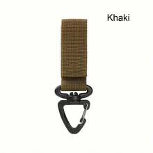 1pc Nylon Key Ring Holder Outdoor Hiking Hook Buckle Hanger Compatible With Outdoor Camping, Backpacking And Fishing, Steel Backpacking Buckle Clip, Multi Tool Buckle Camping Stuff - Multicolor - View 11