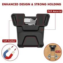 Safety Trigger Guard Protection Magnetic Gun Holder For Car, Table And Bedside Table.Truck, Vehicle Pistol Mount Rack - Black - View 5