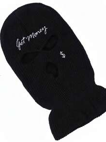 2 szt./1 szt. unisexowy haftowany dzianinowy kominiarka z kapturem i dzianinowymi rękawiczkami, odpowiedni na jesienne i zimowe aktywności na świeżym powietrzu, takie jak podróże, narciarstwo, jazda na rowerze, piesze wycieczki, czapka jesienna