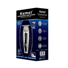 Kemei Km-929 Professional Hair Clipper With Led Display And Lcd Screen - Silver - View 5
