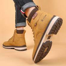 2024新款男士冬季高筒保暖登山鞋工作鞋靴子情侶登山靴
