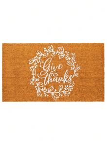 JUVALE Thanksgiving Welcome Mat for Front Door, Outdoor Fall Rug for Porch, Give Thanks (30 x 17 In)