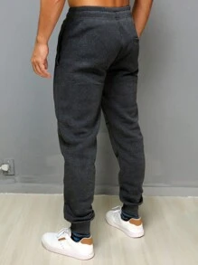 Calça Moletom Masculina Calça Moletom Elastico Skinny Slim Sport importado engrossado BOLSO COM ZIPER