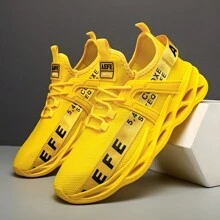 跨境大尺碼刀鋒超輕量運動便鞋 40-47碼 - 黃色 - 查看 1