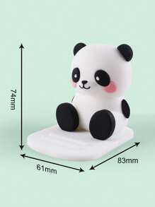 beanlieve 1 Pieza Soporte Para Teléfono De Escritorio Con Diseño De Panda Lindo - Blanco y Negro - Ver 3