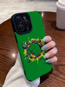 1個防摔pu皮革手機殼,帶拳擊圖案,適用於iphone - 彩色 - 查看 2