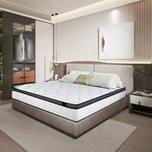 CHEVNI 12" Twin Full Qeen King Mattress Gel Memory Foam Spring Hybrid Mattress In A Box - White - View 2